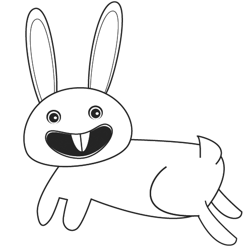 colorear conejo