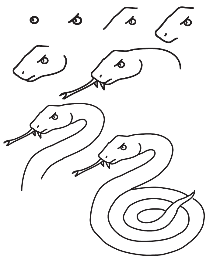 dibujos serpiente